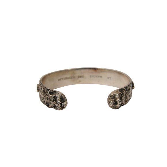 Gucci Tiger Head Le Marche Des Merveilles Bracelet 18 925 Sterling SilverBangle - Picture 3 of 9